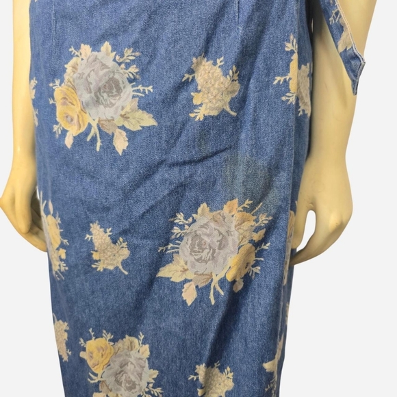 Vintage Floral Blue Sarong‎ Wrap - Picture 2 of 5